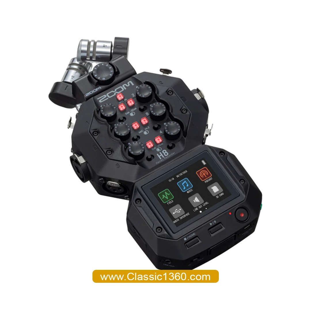 رکوردر دستی صدای زوم Zoom H8 8-Input / 12-Track Portable رکوردر دستی صدای زوم Zoom H8 8-Input / 12-Track Portable